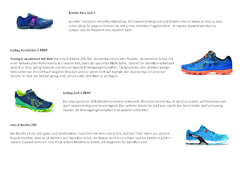 Test Schuhe 2017